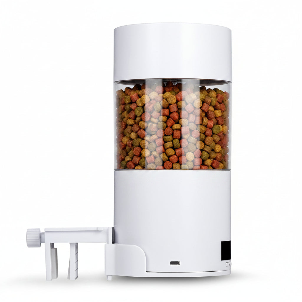 White humidifier with spray nozzle on a white background