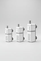 Product parameters of a grater with dimensions labeled for different models.