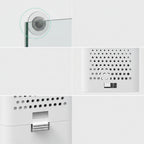 Product features with text on a white background
