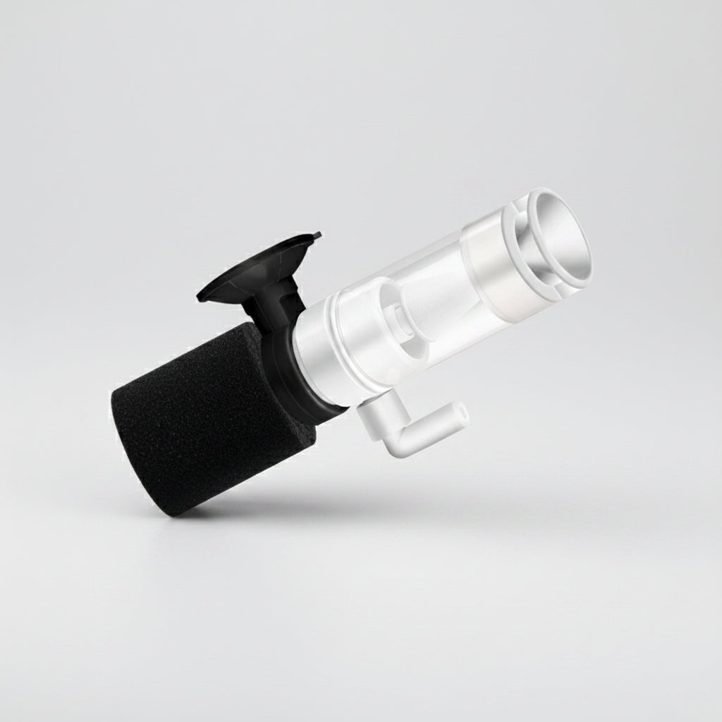 Air-lift mini water fairy with dimensions and product details on a white background