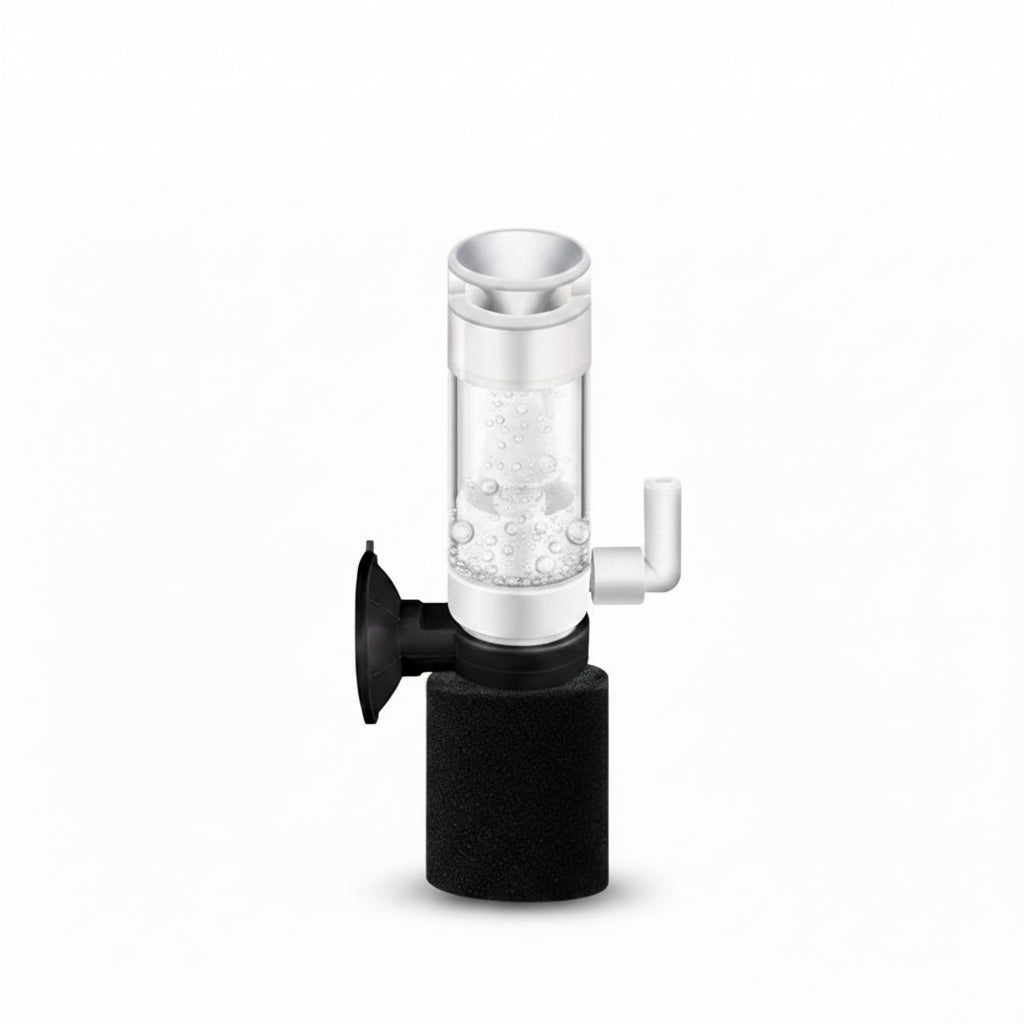 Air-lifted mini water fairy with dimensions and product details on a white background