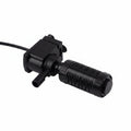 Black pump and hose on a white background